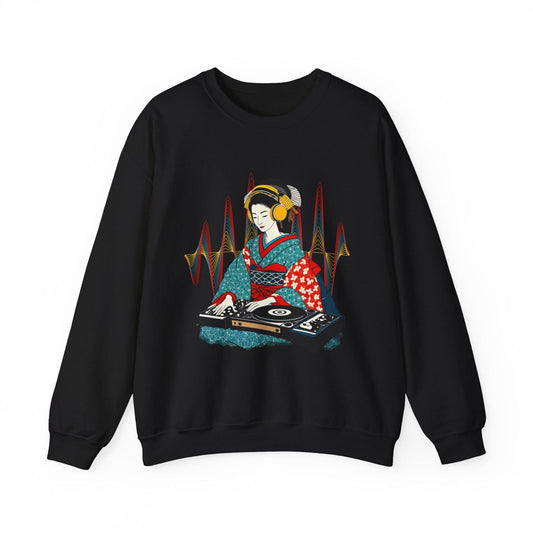 Geisha DJ Art Japanese Vibe Sweater