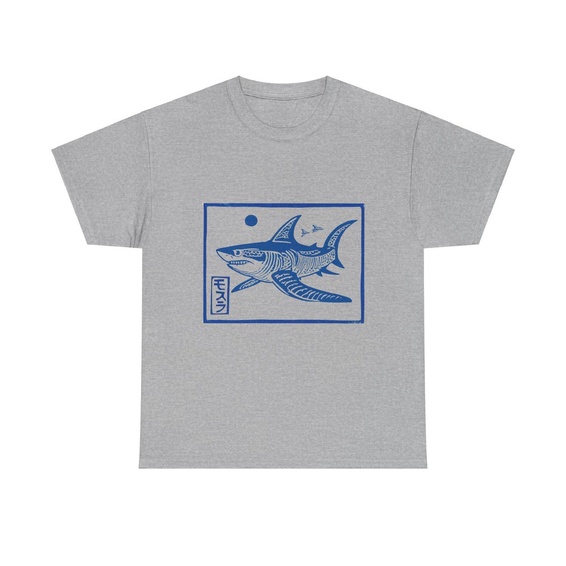 Woodblock Shark Graphic Tee