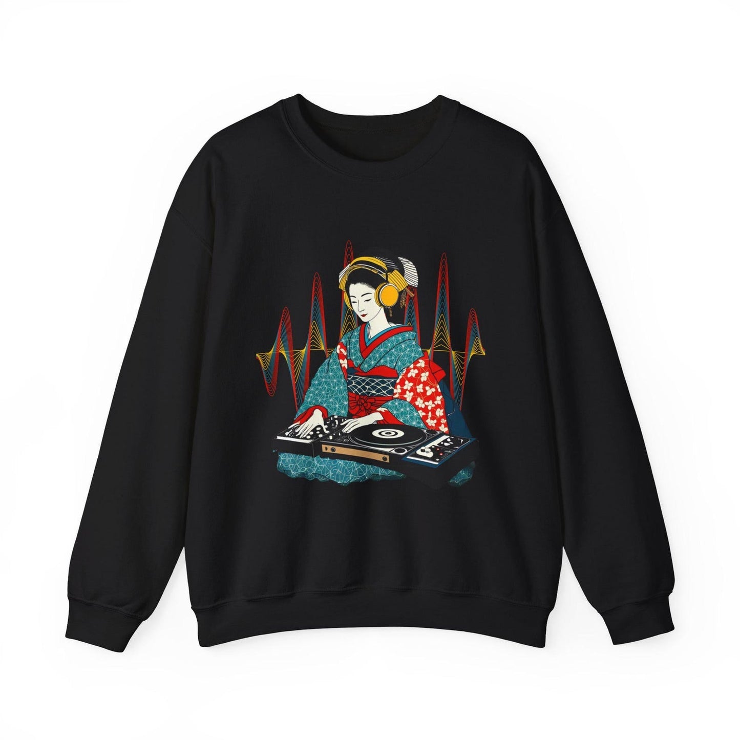 Geisha DJ Art Japanese Vibe Sweater