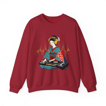 Geisha DJ Art Japanese Vibe Sweater