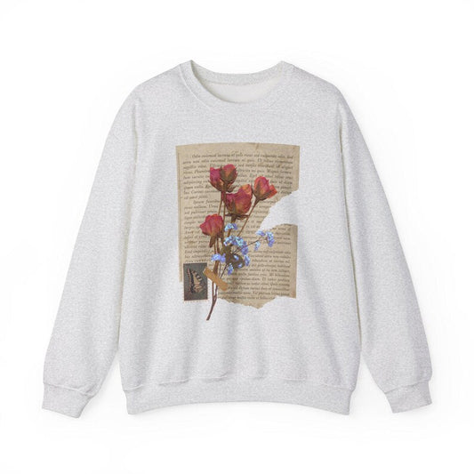 Pressed Flowers Vintage Paper Sweater
