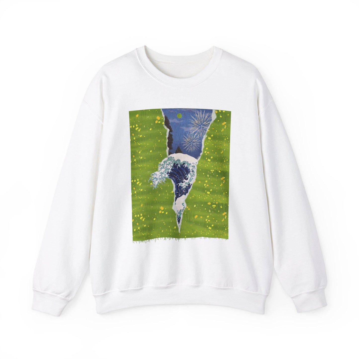 Fireworks Ocean Flow Graphic Sweater