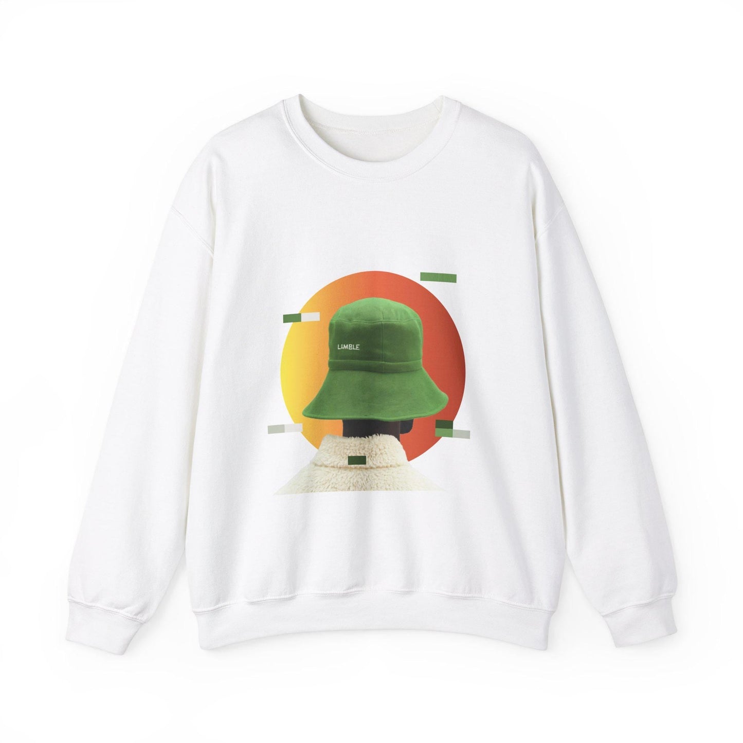 Green Bucket Hat Sunset Art Sweater