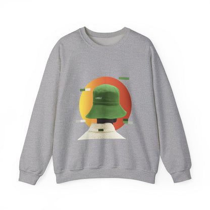 Green Bucket Hat Sunset Art Sweater