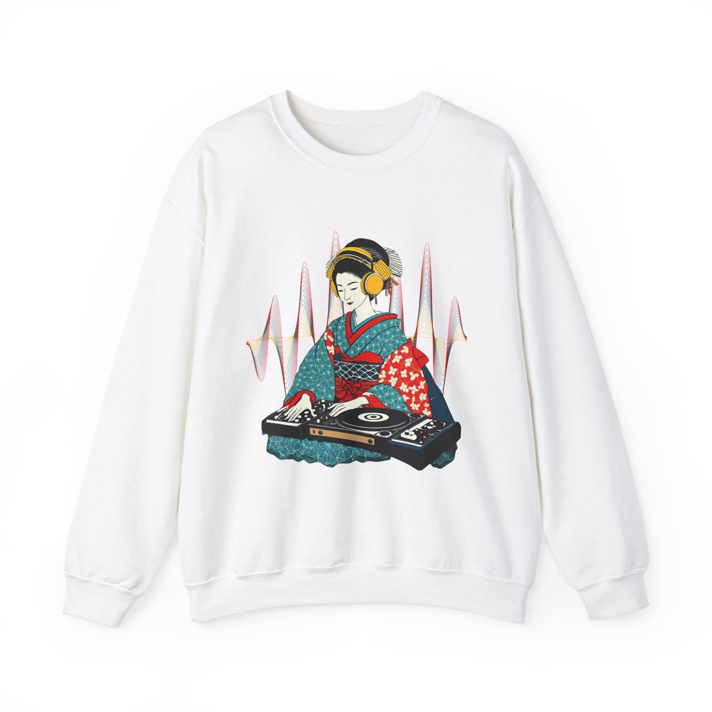 Geisha DJ Art Japanese Vibe Sweater