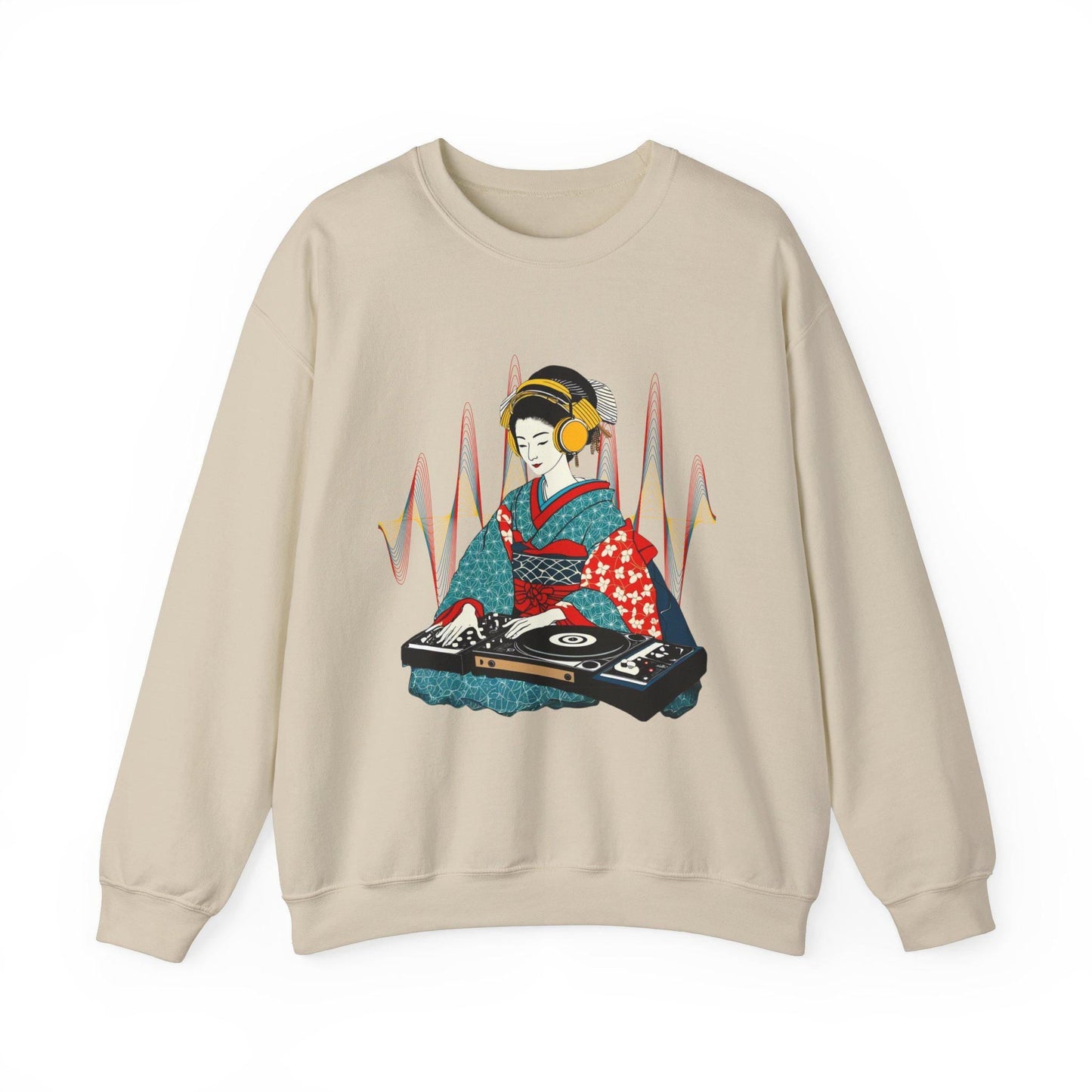 Geisha DJ Art Japanese Vibe Sweater