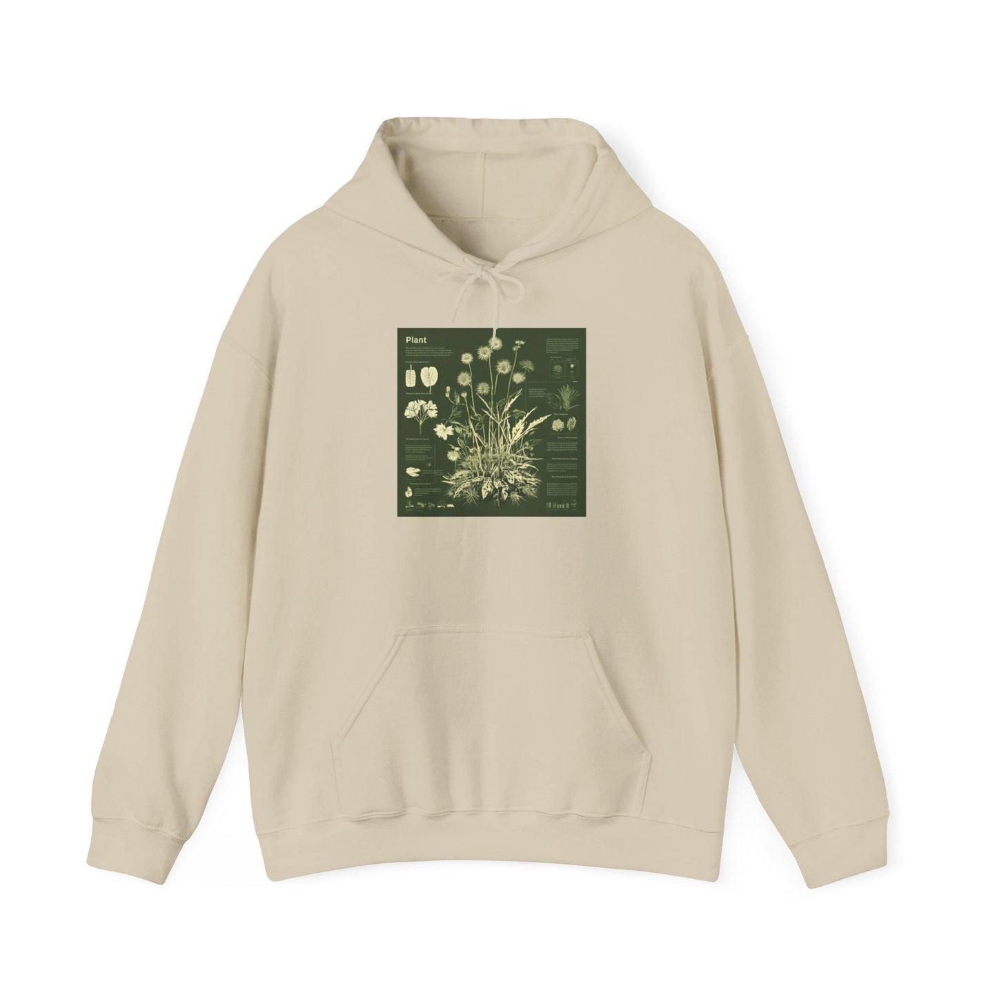 Vintage Botanical Plant Chart Hoodie