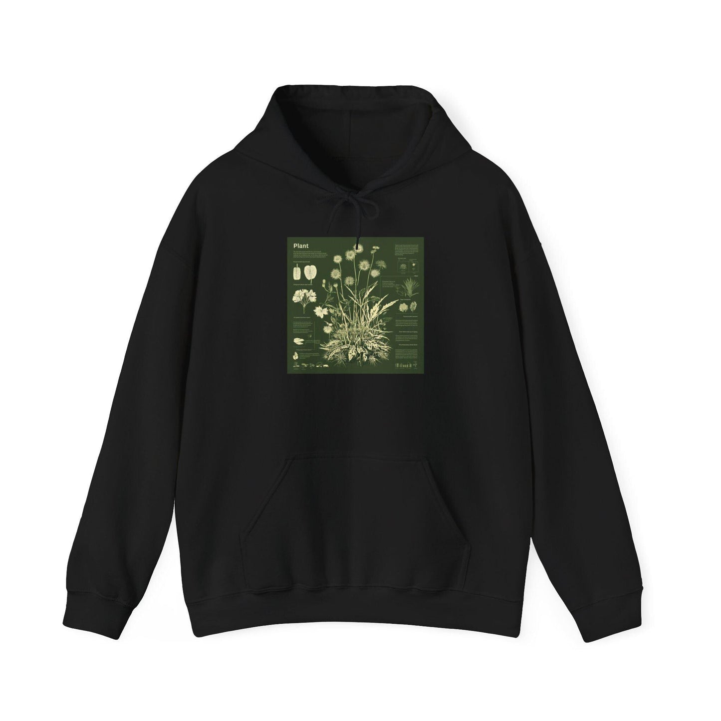 Vintage Botanical Plant Chart Hoodie