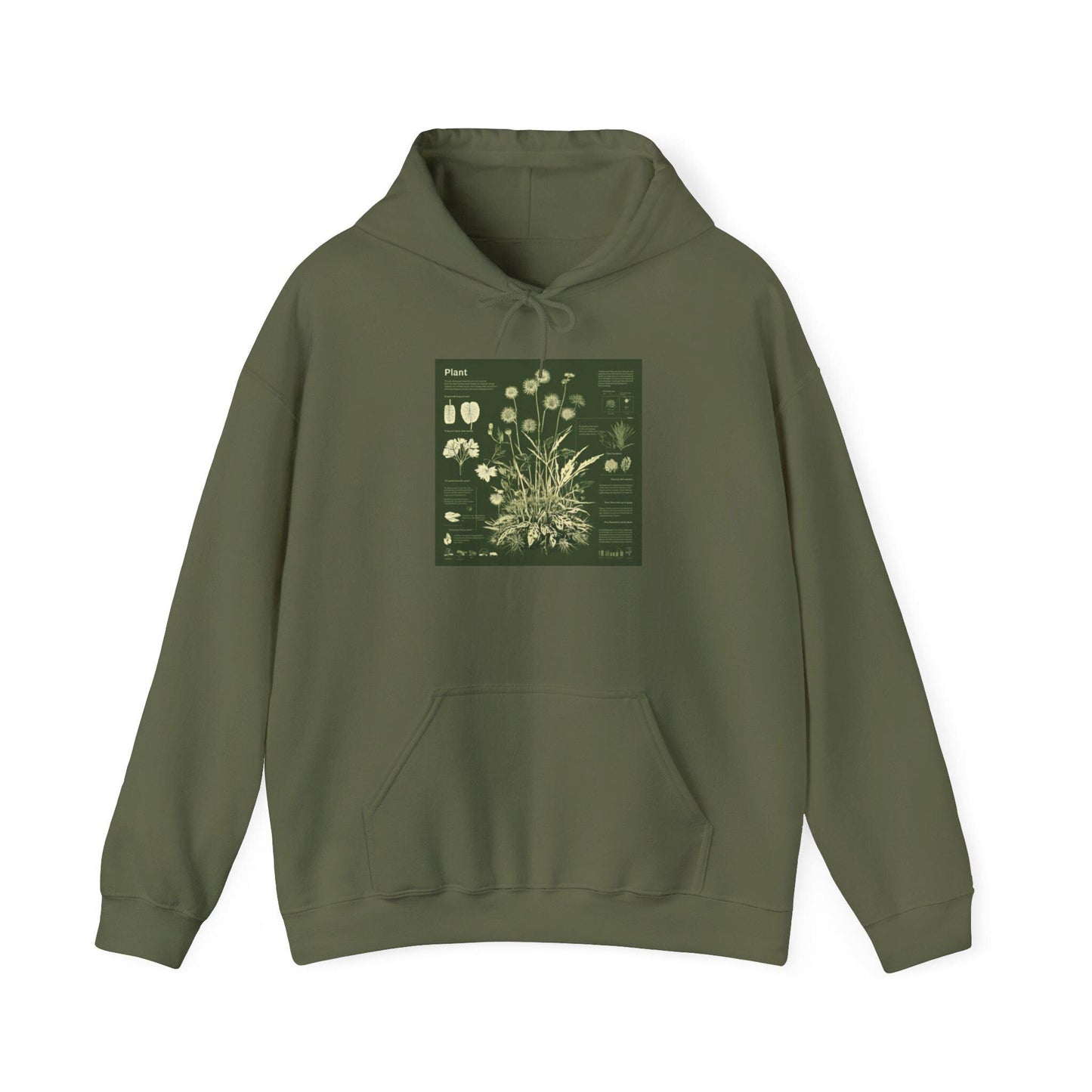 Vintage Botanical Plant Chart Hoodie