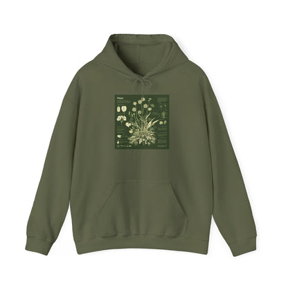 Vintage Botanical Plant Chart Hoodie