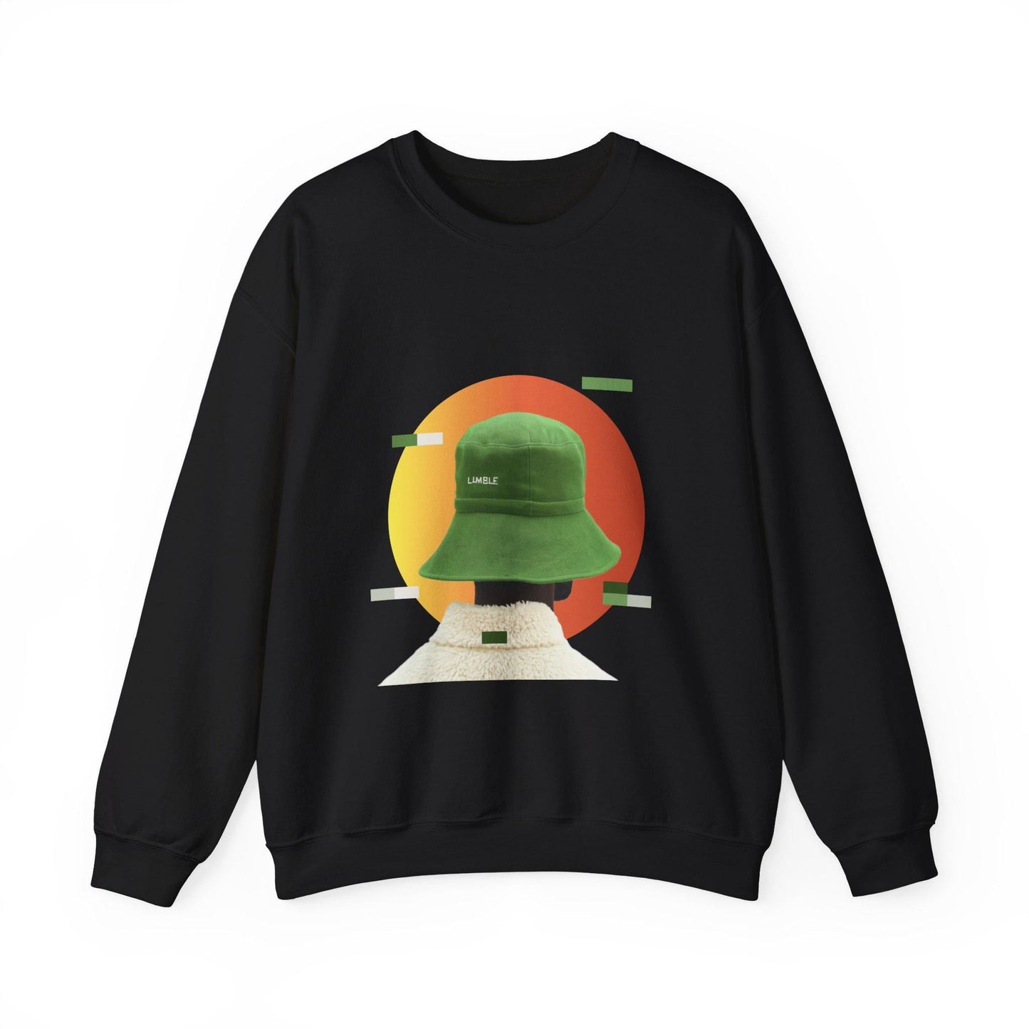 Green Bucket Hat Sunset Art Sweater