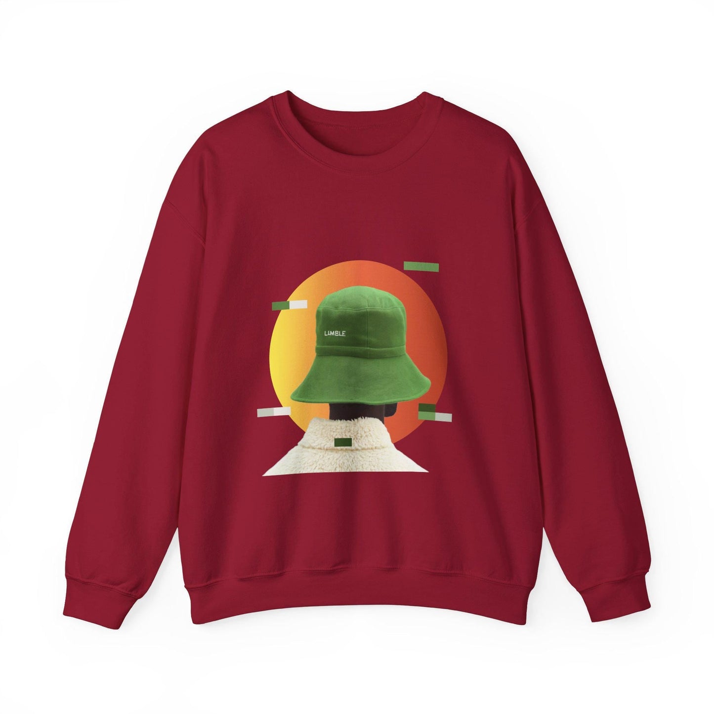 Green Bucket Hat Sunset Art Sweater