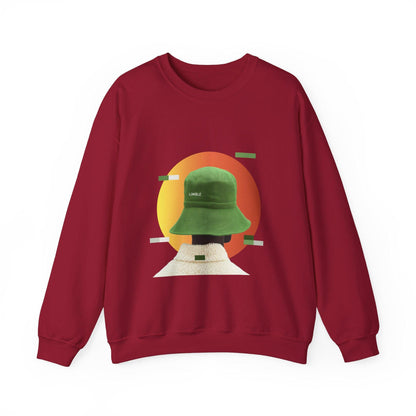 Green Bucket Hat Sunset Art Sweater