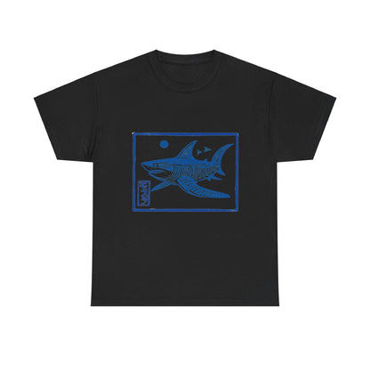 Woodblock Shark Graphic Tee